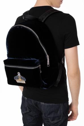 Appliquéd velvet backpack, zdjęcie 2 Appliquéd velvet backpack od Versace